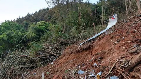 Avión accidentado en China el pasado lunes, fuente anónima