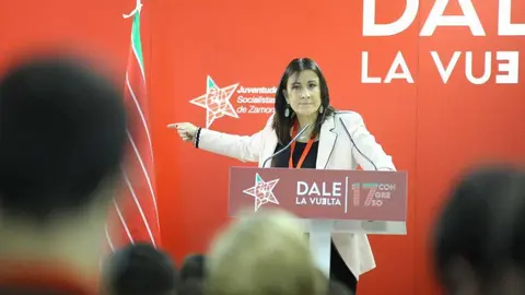 Ana Sánchez durante la clausura del 17 Congreso de las Juventudes Socialistas de Zamora. Fotografía: PSOE de Zamora