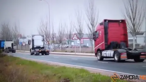 Marcha de camiones por Zamora