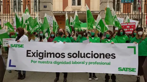 Imagen de archivo de una de las concentraciones del sindicato SATSE