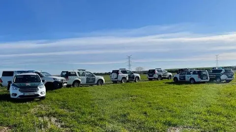 Operativo de búsqueda del desaparecido en Cerecinos del Carrizal. Fotografía: Guardia Civil. imagen de archivo