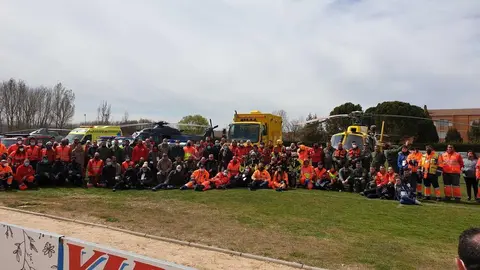 Ejercicio de búsqueda de un avión siniestrado y salvamento aéreo en la provincia de Soria