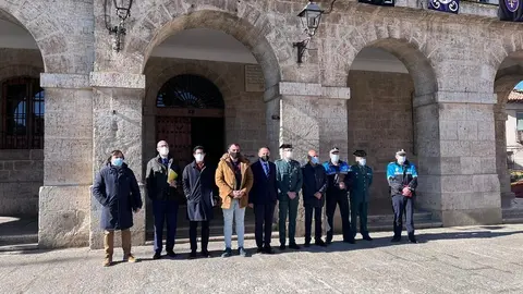 El subdelegado del Gobierno acude a la Junta Local de Seguridad en Toro. Foto Rocío Gato