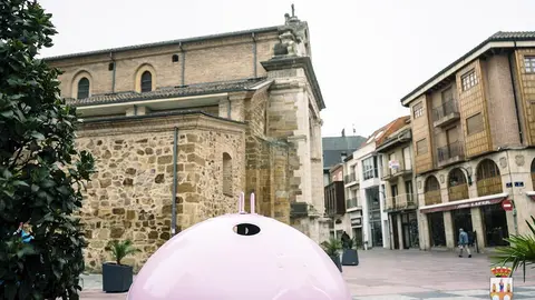 Contenedor de vidrio en Benavente