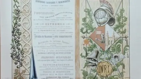 Primer cartel oficial de la Semana Santa, que data de 1898