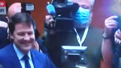 Mañueco tras ser proclamado presidente de Castilla y León,. Foto cyltv