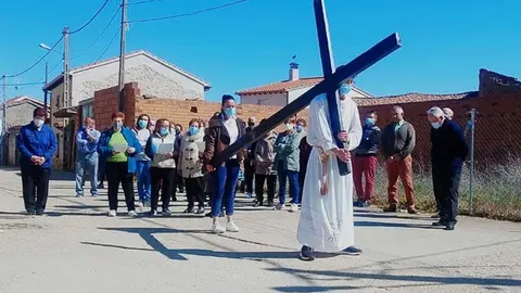 Quinto portando la Cruz en Olmillos de Valverde