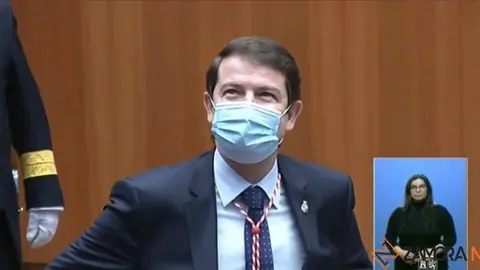 Mañueco, tras la toma de posesión