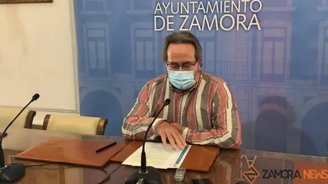 Francisco Guarido, en rueda de prensa. Foto Marcos Vicente