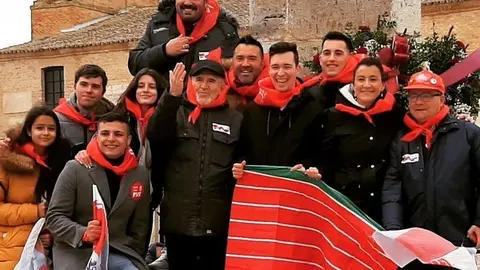 La bandera de Zamora en Villalar de mano del PSOE, Foto Twitter