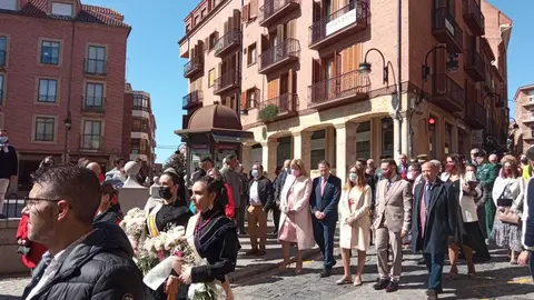 Virginia Barcones en su visita a Benavente con motivo de La Veguilla