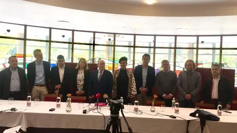 Representantes de las 15 empresas zamoranas que presentan la candidatura a la renovación delos órganos de gobierno de la Cámara de Comercio de Zamora