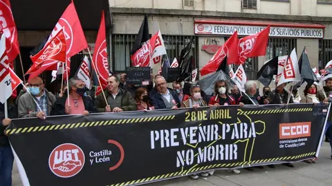 Manifestación de UGT y CCOO Zamora por el 1 de Mayo