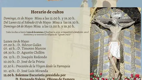 Cartel novenario Cristo de Morales