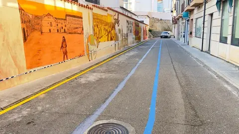 Mural Parsec en la calle Ledo del Pozo