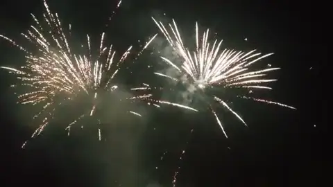 Fuegos artificiales en San José Obrero
