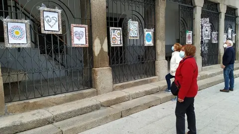 Decorados en la Plaza Mayor de Bermillo