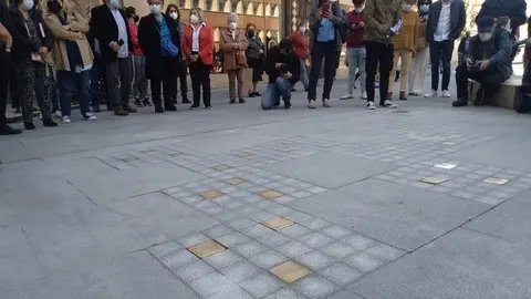 El memorial para recordar a los veintitrés zamoranos, el día de su inauguración