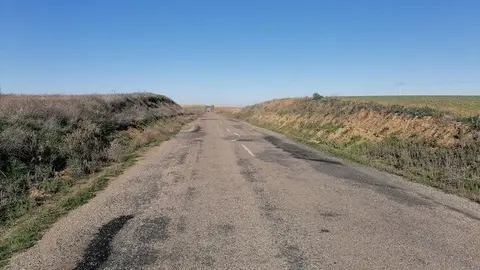 Estado de la ZA-604 en la Guareña