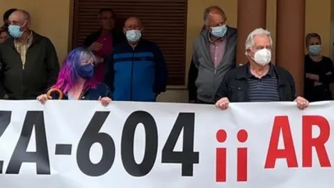 Imagen de archivo de la manifestación en Fuentelapeña. Foto Ahora Decide