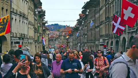 Ciudadanos en Berna, Suiza
