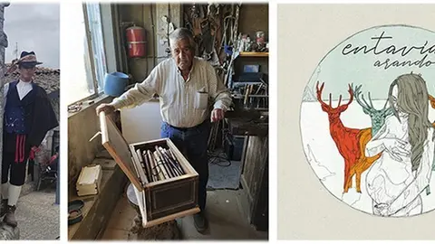 "Joselito" muestra sus flautas. Foto Interbenavente