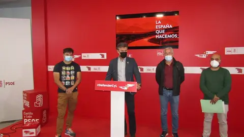 PSOE-Diputación E. Folgado, J. Cantuche, J.L. Vázquez y JI García Bomberos Consorcio