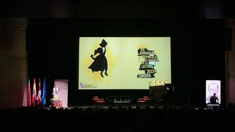 Clara San Damián, en la clausura de las Jornadas de Lectura