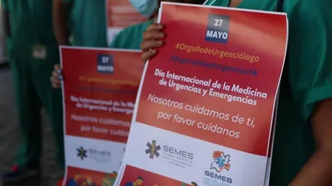 Imagen de archivo de una manifestación de enfermeras