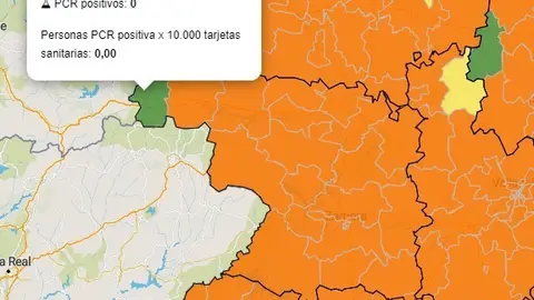 Mapa ZBS casos activos a 7 días (27 de mayo)