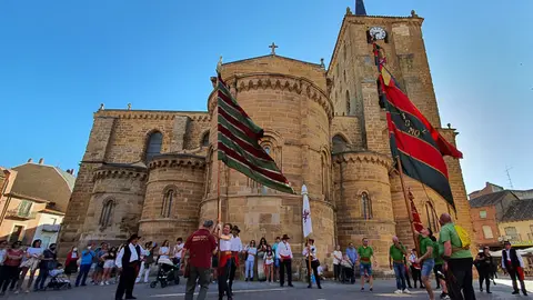 Pendones de la Asociación Pendones del Reino de León. Fotografía: Interbenavente.es