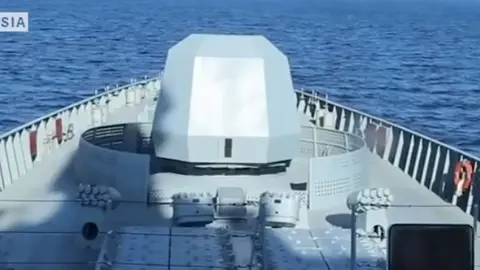 Fotografía de archivo prueba misil ruso