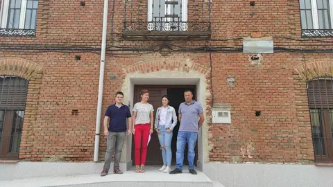 La delegada con el alcalde en Cañizal