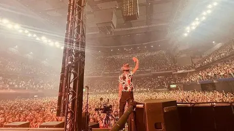 Leiva en su concierto en Madrid