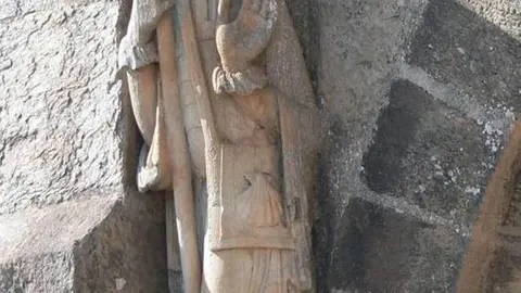 Imagen de Santiago Peregrino de Santa Marta de Tera. Fotografía: Xacopedia