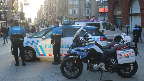 La Policía Municipal de León durante sus rondas. Fotografía: Ayuntamiento de León