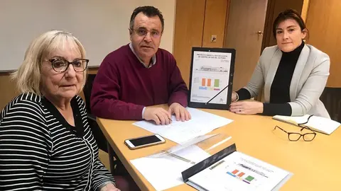 PSOE Zamora. Procuradores Cortes CyL Inmaculada García Rioja, José Ignacio Martín Benito y Ana Sánchez