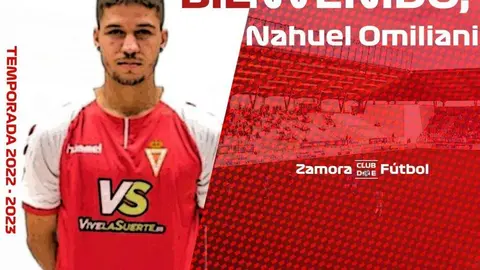 Nahuel Omiliani, nuevo defensa del Zamora CF