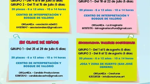 Talleres Verano en Igualdad