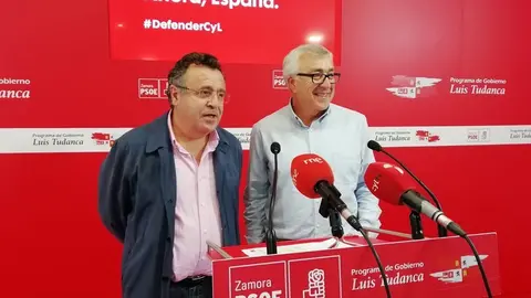 PSOE Zamora. José Fernández y JI Martín Benito