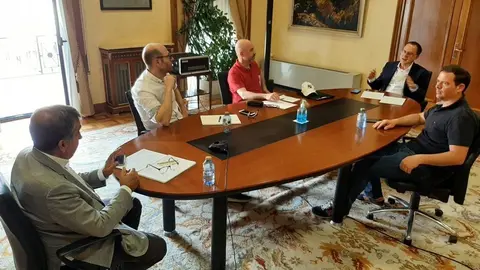 El subdelegado con los alcaldes