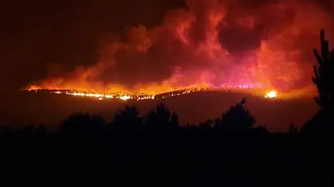 Incendio en la Sierra de la Culebra