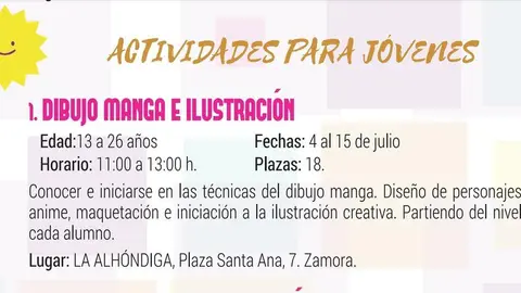 taller de dibujo manga e ilustración