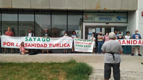 Nueva protesta por la sanidad de calidad en la ZBS de Sayago. Fotografía: CEDIDA