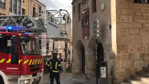 Los bomberos de Zamora actúan tras el temporal