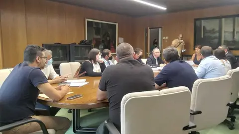 Reunión De la delegada de la Junta esta mañana con las organizaciones agrarias
