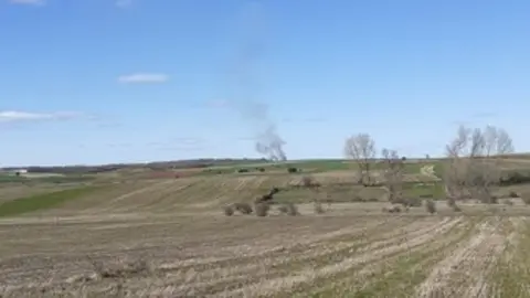 Imagen de archivo de un incendio cerca de Figueruela. Foto INFOCYL