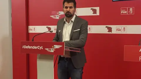 El secretario general del PSOE de Castilla y León, Luis Tudanca