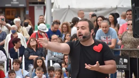 Fernando Espi durante su actuación
