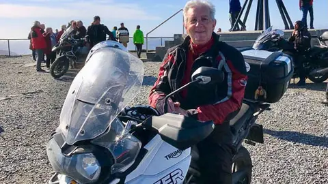 Antonio Michell durante su viaje hasta Cabo Norte. Fotografía: CEDIDA a interbenavente.es